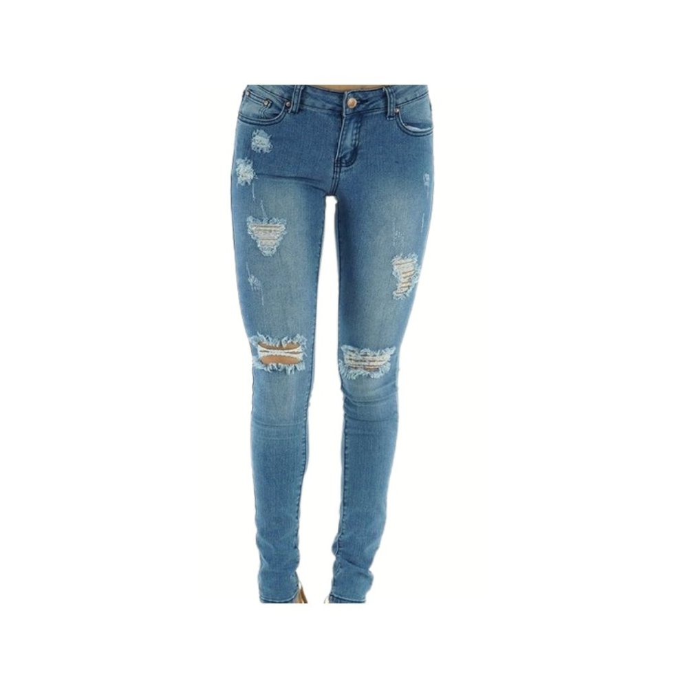 Light Blu Ripped Jeans